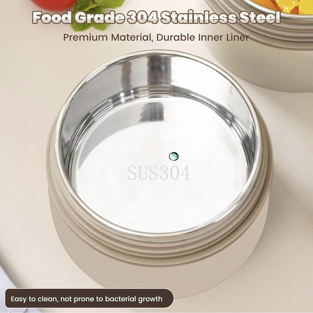 ★ Insulated Food Jar w Spoon Leakproof Stainless Steel Lunch Container - Picture 4 of 9